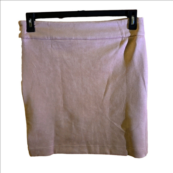 Dressin Mini Skirt Ruche'd one side w/ Draped Asymmetrical Style. Women size L - Picture 4 of 13